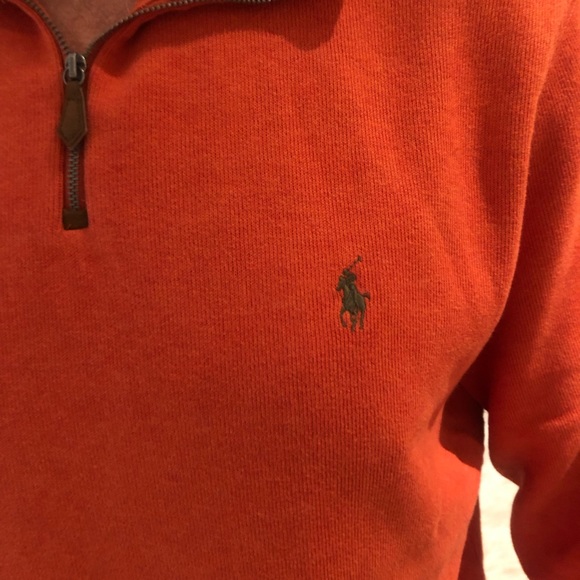 Polo by Ralph Lauren mens 1/4 zip sweater - Picture 2 of 5